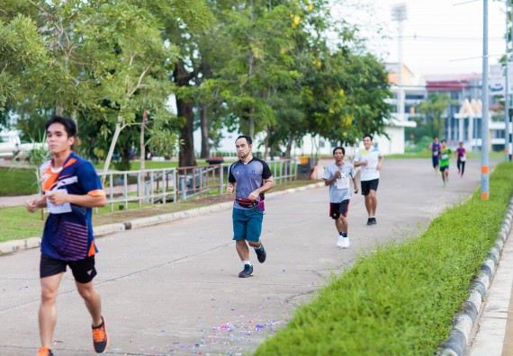 ภาพกิจกรรม คณะวิทยาศาสตร์และเทคโนโลยี เข้าร่วมกิจกรรม KPRU So Fun Run Say No Foam งานเดินวิ่งเพื่อสุขภาพ รักสุขภาพ เลิกใช้โฟม