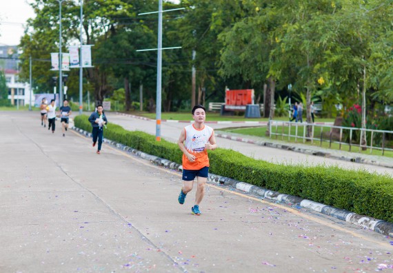 ภาพกิจกรรม คณะวิทยาศาสตร์และเทคโนโลยี เข้าร่วมกิจกรรม KPRU So Fun Run Say No Foam งานเดินวิ่งเพื่อสุขภาพ รักสุขภาพ เลิกใช้โฟม