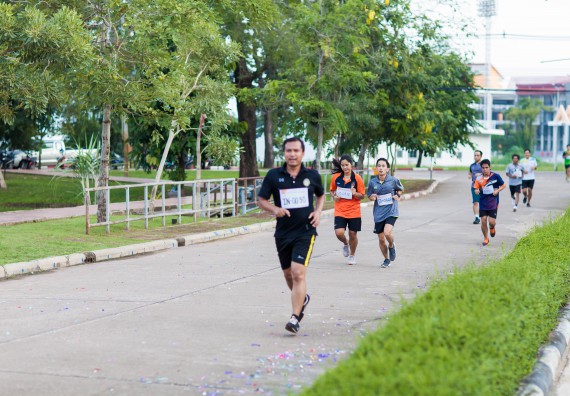 ภาพกิจกรรม คณะวิทยาศาสตร์และเทคโนโลยี เข้าร่วมกิจกรรม KPRU So Fun Run Say No Foam งานเดินวิ่งเพื่อสุขภาพ รักสุขภาพ เลิกใช้โฟม