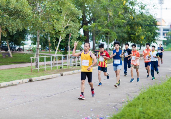 ภาพกิจกรรม คณะวิทยาศาสตร์และเทคโนโลยี เข้าร่วมกิจกรรม KPRU So Fun Run Say No Foam งานเดินวิ่งเพื่อสุขภาพ รักสุขภาพ เลิกใช้โฟม