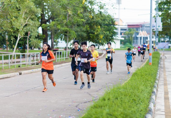 ภาพกิจกรรม คณะวิทยาศาสตร์และเทคโนโลยี เข้าร่วมกิจกรรม KPRU So Fun Run Say No Foam งานเดินวิ่งเพื่อสุขภาพ รักสุขภาพ เลิกใช้โฟม