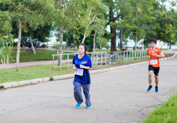ภาพกิจกรรม คณะวิทยาศาสตร์และเทคโนโลยี เข้าร่วมกิจกรรม KPRU So Fun Run Say No Foam งานเดินวิ่งเพื่อสุขภาพ รักสุขภาพ เลิกใช้โฟม