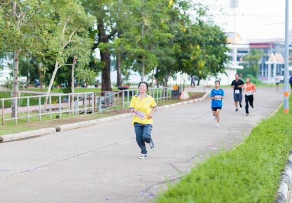 ภาพกิจกรรม คณะวิทยาศาสตร์และเทคโนโลยี เข้าร่วมกิจกรรม KPRU So Fun Run Say No Foam งานเดินวิ่งเพื่อสุขภาพ รักสุขภาพ เลิกใช้โฟม
