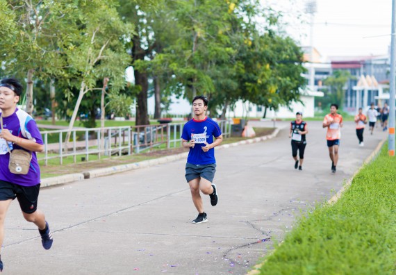 ภาพกิจกรรม คณะวิทยาศาสตร์และเทคโนโลยี เข้าร่วมกิจกรรม KPRU So Fun Run Say No Foam งานเดินวิ่งเพื่อสุขภาพ รักสุขภาพ เลิกใช้โฟม