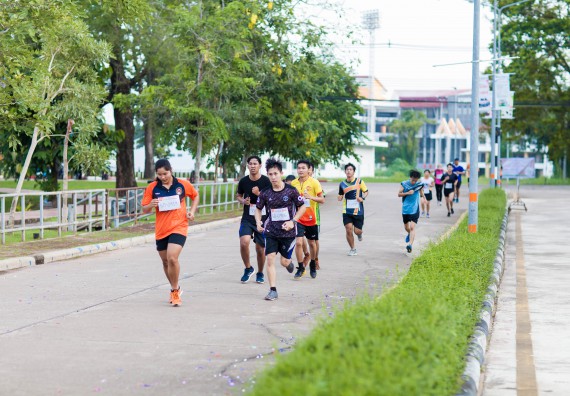 ภาพกิจกรรม คณะวิทยาศาสตร์และเทคโนโลยี เข้าร่วมกิจกรรม KPRU So Fun Run Say No Foam งานเดินวิ่งเพื่อสุขภาพ รักสุขภาพ เลิกใช้โฟม