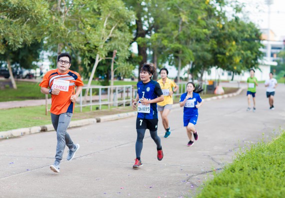 ภาพกิจกรรม คณะวิทยาศาสตร์และเทคโนโลยี เข้าร่วมกิจกรรม KPRU So Fun Run Say No Foam งานเดินวิ่งเพื่อสุขภาพ รักสุขภาพ เลิกใช้โฟม