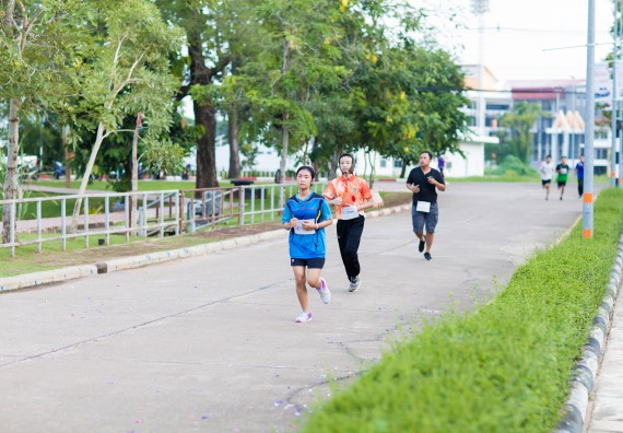 ภาพกิจกรรม คณะวิทยาศาสตร์และเทคโนโลยี เข้าร่วมกิจกรรม KPRU So Fun Run Say No Foam งานเดินวิ่งเพื่อสุขภาพ รักสุขภาพ เลิกใช้โฟม
