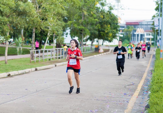 ภาพกิจกรรม คณะวิทยาศาสตร์และเทคโนโลยี เข้าร่วมกิจกรรม KPRU So Fun Run Say No Foam งานเดินวิ่งเพื่อสุขภาพ รักสุขภาพ เลิกใช้โฟม