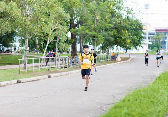 ภาพกิจกรรม คณะวิทยาศาสตร์และเทคโนโลยี เข้าร่วมกิจกรรม KPRU So Fun Run Say No Foam งานเดินวิ่งเพื่อสุขภาพ รักสุขภาพ เลิกใช้โฟม