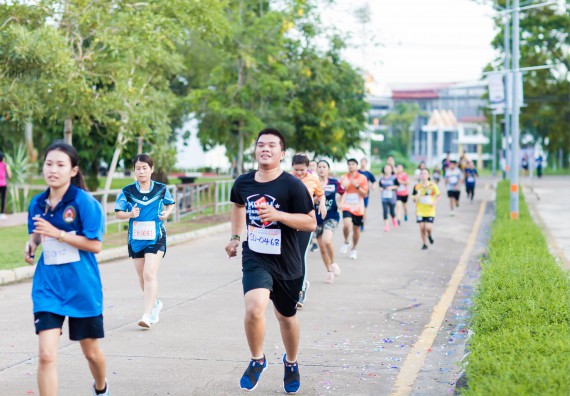 ภาพกิจกรรม คณะวิทยาศาสตร์และเทคโนโลยี เข้าร่วมกิจกรรม KPRU So Fun Run Say No Foam งานเดินวิ่งเพื่อสุขภาพ รักสุขภาพ เลิกใช้โฟม