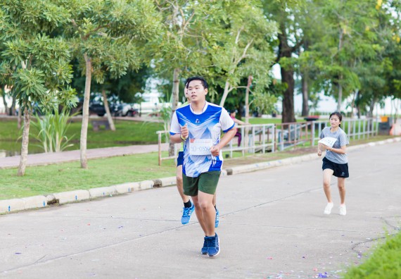 ภาพกิจกรรม คณะวิทยาศาสตร์และเทคโนโลยี เข้าร่วมกิจกรรม KPRU So Fun Run Say No Foam งานเดินวิ่งเพื่อสุขภาพ รักสุขภาพ เลิกใช้โฟม