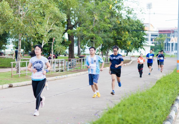 ภาพกิจกรรม คณะวิทยาศาสตร์และเทคโนโลยี เข้าร่วมกิจกรรม KPRU So Fun Run Say No Foam งานเดินวิ่งเพื่อสุขภาพ รักสุขภาพ เลิกใช้โฟม