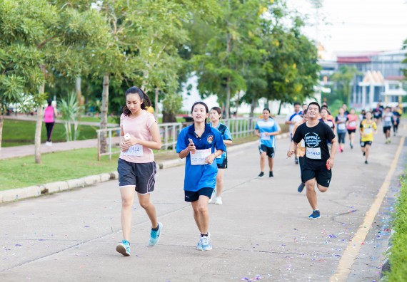 ภาพกิจกรรม คณะวิทยาศาสตร์และเทคโนโลยี เข้าร่วมกิจกรรม KPRU So Fun Run Say No Foam งานเดินวิ่งเพื่อสุขภาพ รักสุขภาพ เลิกใช้โฟม