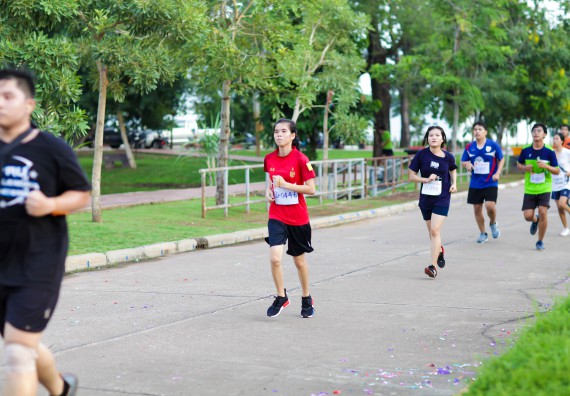 ภาพกิจกรรม คณะวิทยาศาสตร์และเทคโนโลยี เข้าร่วมกิจกรรม KPRU So Fun Run Say No Foam งานเดินวิ่งเพื่อสุขภาพ รักสุขภาพ เลิกใช้โฟม