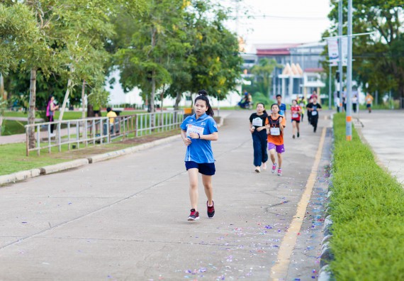 ภาพกิจกรรม คณะวิทยาศาสตร์และเทคโนโลยี เข้าร่วมกิจกรรม KPRU So Fun Run Say No Foam งานเดินวิ่งเพื่อสุขภาพ รักสุขภาพ เลิกใช้โฟม