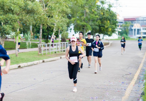 ภาพกิจกรรม คณะวิทยาศาสตร์และเทคโนโลยี เข้าร่วมกิจกรรม KPRU So Fun Run Say No Foam งานเดินวิ่งเพื่อสุขภาพ รักสุขภาพ เลิกใช้โฟม
