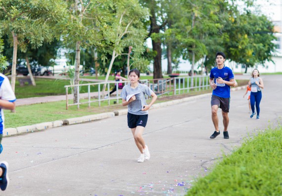 ภาพกิจกรรม คณะวิทยาศาสตร์และเทคโนโลยี เข้าร่วมกิจกรรม KPRU So Fun Run Say No Foam งานเดินวิ่งเพื่อสุขภาพ รักสุขภาพ เลิกใช้โฟม