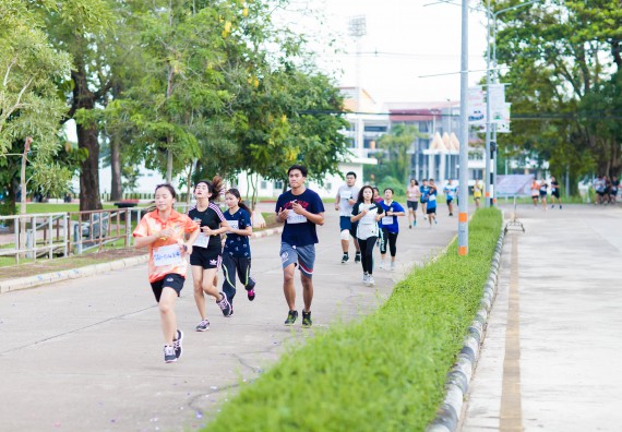 ภาพกิจกรรม คณะวิทยาศาสตร์และเทคโนโลยี เข้าร่วมกิจกรรม KPRU So Fun Run Say No Foam งานเดินวิ่งเพื่อสุขภาพ รักสุขภาพ เลิกใช้โฟม