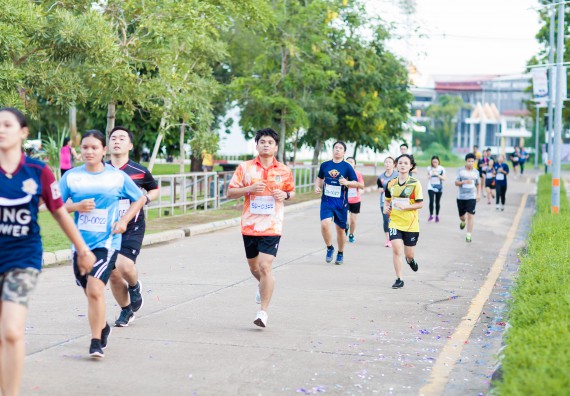 ภาพกิจกรรม คณะวิทยาศาสตร์และเทคโนโลยี เข้าร่วมกิจกรรม KPRU So Fun Run Say No Foam งานเดินวิ่งเพื่อสุขภาพ รักสุขภาพ เลิกใช้โฟม