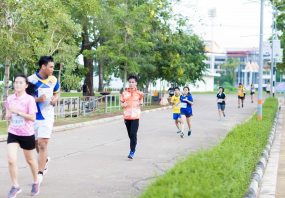 ภาพกิจกรรม คณะวิทยาศาสตร์และเทคโนโลยี เข้าร่วมกิจกรรม KPRU So Fun Run Say No Foam งานเดินวิ่งเพื่อสุขภาพ รักสุขภาพ เลิกใช้โฟม