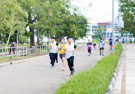 ภาพกิจกรรม คณะวิทยาศาสตร์และเทคโนโลยี เข้าร่วมกิจกรรม KPRU So Fun Run Say No Foam งานเดินวิ่งเพื่อสุขภาพ รักสุขภาพ เลิกใช้โฟม