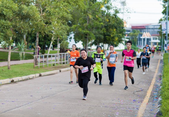 ภาพกิจกรรม คณะวิทยาศาสตร์และเทคโนโลยี เข้าร่วมกิจกรรม KPRU So Fun Run Say No Foam งานเดินวิ่งเพื่อสุขภาพ รักสุขภาพ เลิกใช้โฟม