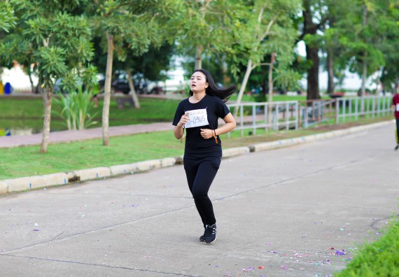 ภาพกิจกรรม คณะวิทยาศาสตร์และเทคโนโลยี เข้าร่วมกิจกรรม KPRU So Fun Run Say No Foam งานเดินวิ่งเพื่อสุขภาพ รักสุขภาพ เลิกใช้โฟม