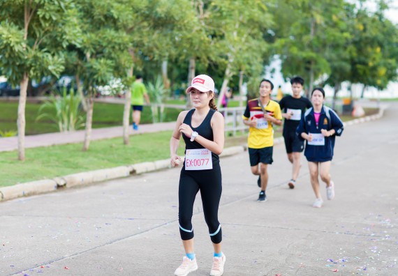 ภาพกิจกรรม คณะวิทยาศาสตร์และเทคโนโลยี เข้าร่วมกิจกรรม KPRU So Fun Run Say No Foam งานเดินวิ่งเพื่อสุขภาพ รักสุขภาพ เลิกใช้โฟม