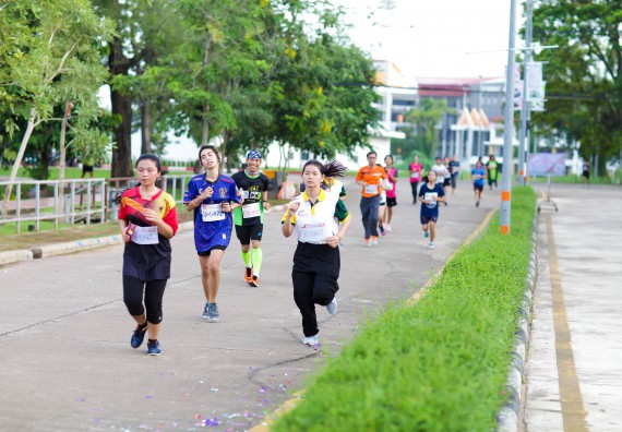 ภาพกิจกรรม คณะวิทยาศาสตร์และเทคโนโลยี เข้าร่วมกิจกรรม KPRU So Fun Run Say No Foam งานเดินวิ่งเพื่อสุขภาพ รักสุขภาพ เลิกใช้โฟม