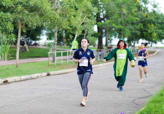 ภาพกิจกรรม คณะวิทยาศาสตร์และเทคโนโลยี เข้าร่วมกิจกรรม KPRU So Fun Run Say No Foam งานเดินวิ่งเพื่อสุขภาพ รักสุขภาพ เลิกใช้โฟม