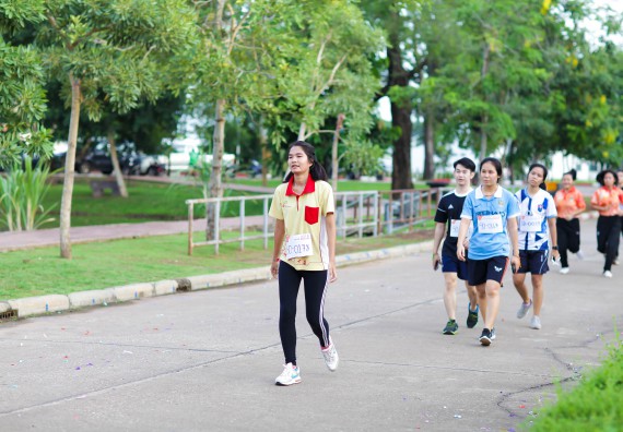 ภาพกิจกรรม คณะวิทยาศาสตร์และเทคโนโลยี เข้าร่วมกิจกรรม KPRU So Fun Run Say No Foam งานเดินวิ่งเพื่อสุขภาพ รักสุขภาพ เลิกใช้โฟม