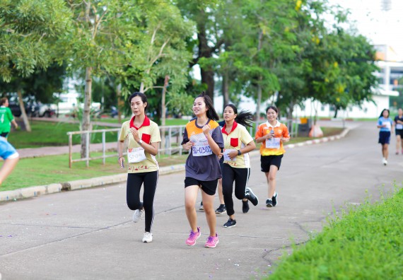 ภาพกิจกรรม คณะวิทยาศาสตร์และเทคโนโลยี เข้าร่วมกิจกรรม KPRU So Fun Run Say No Foam งานเดินวิ่งเพื่อสุขภาพ รักสุขภาพ เลิกใช้โฟม