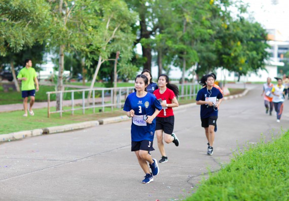 ภาพกิจกรรม คณะวิทยาศาสตร์และเทคโนโลยี เข้าร่วมกิจกรรม KPRU So Fun Run Say No Foam งานเดินวิ่งเพื่อสุขภาพ รักสุขภาพ เลิกใช้โฟม