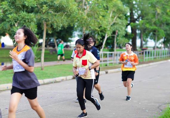 ภาพกิจกรรม คณะวิทยาศาสตร์และเทคโนโลยี เข้าร่วมกิจกรรม KPRU So Fun Run Say No Foam งานเดินวิ่งเพื่อสุขภาพ รักสุขภาพ เลิกใช้โฟม