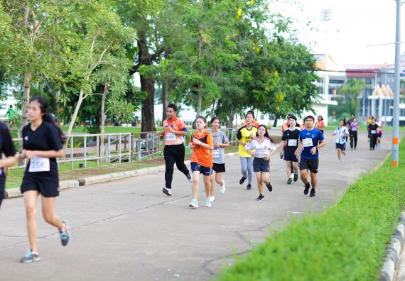 ภาพกิจกรรม คณะวิทยาศาสตร์และเทคโนโลยี เข้าร่วมกิจกรรม KPRU So Fun Run Say No Foam งานเดินวิ่งเพื่อสุขภาพ รักสุขภาพ เลิกใช้โฟม