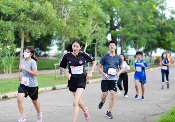 ภาพกิจกรรม คณะวิทยาศาสตร์และเทคโนโลยี เข้าร่วมกิจกรรม KPRU So Fun Run Say No Foam งานเดินวิ่งเพื่อสุขภาพ รักสุขภาพ เลิกใช้โฟม