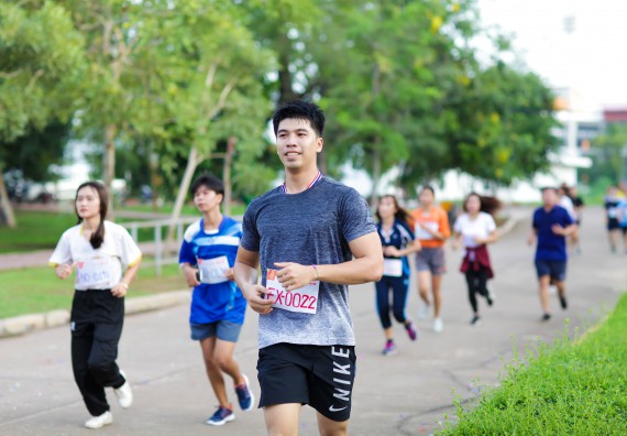 ภาพกิจกรรม คณะวิทยาศาสตร์และเทคโนโลยี เข้าร่วมกิจกรรม KPRU So Fun Run Say No Foam งานเดินวิ่งเพื่อสุขภาพ รักสุขภาพ เลิกใช้โฟม