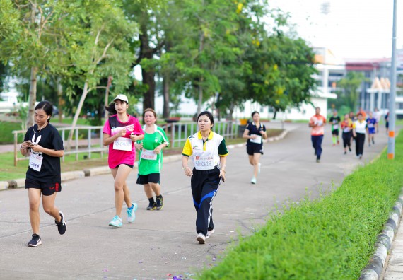 ภาพกิจกรรม คณะวิทยาศาสตร์และเทคโนโลยี เข้าร่วมกิจกรรม KPRU So Fun Run Say No Foam งานเดินวิ่งเพื่อสุขภาพ รักสุขภาพ เลิกใช้โฟม
