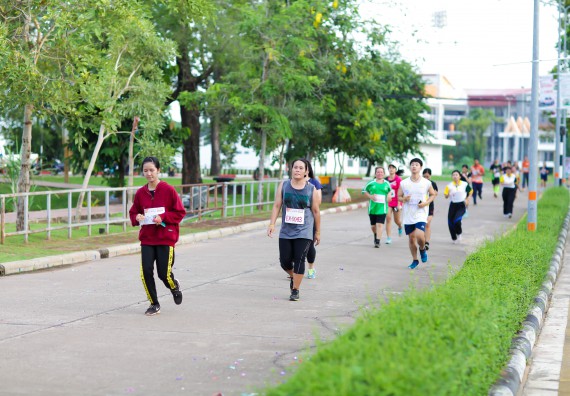ภาพกิจกรรม คณะวิทยาศาสตร์และเทคโนโลยี เข้าร่วมกิจกรรม KPRU So Fun Run Say No Foam งานเดินวิ่งเพื่อสุขภาพ รักสุขภาพ เลิกใช้โฟม
