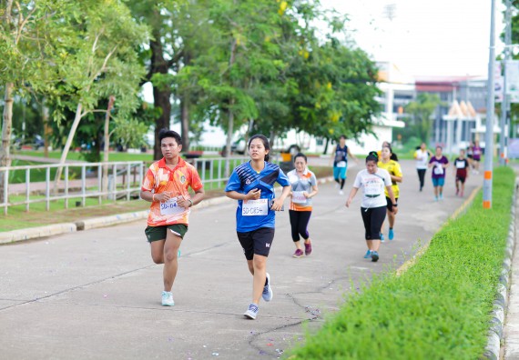 ภาพกิจกรรม คณะวิทยาศาสตร์และเทคโนโลยี เข้าร่วมกิจกรรม KPRU So Fun Run Say No Foam งานเดินวิ่งเพื่อสุขภาพ รักสุขภาพ เลิกใช้โฟม