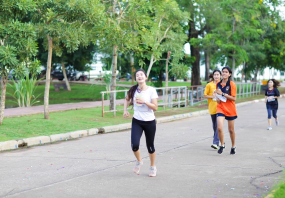 ภาพกิจกรรม คณะวิทยาศาสตร์และเทคโนโลยี เข้าร่วมกิจกรรม KPRU So Fun Run Say No Foam งานเดินวิ่งเพื่อสุขภาพ รักสุขภาพ เลิกใช้โฟม