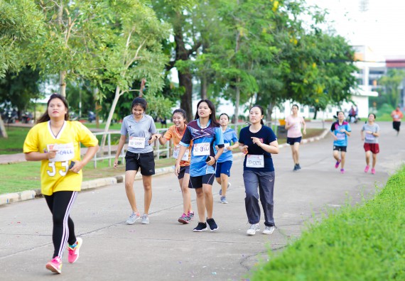 ภาพกิจกรรม คณะวิทยาศาสตร์และเทคโนโลยี เข้าร่วมกิจกรรม KPRU So Fun Run Say No Foam งานเดินวิ่งเพื่อสุขภาพ รักสุขภาพ เลิกใช้โฟม