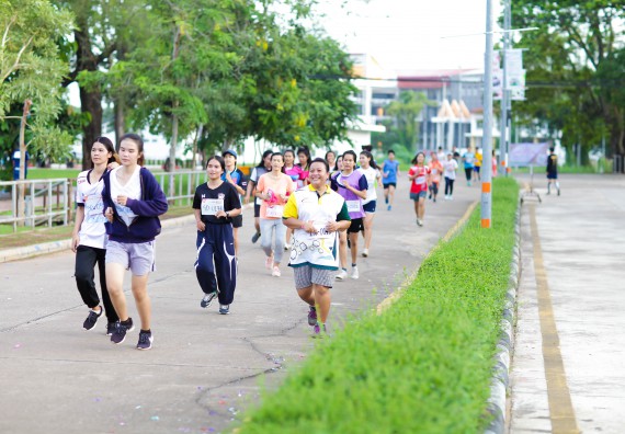 ภาพกิจกรรม คณะวิทยาศาสตร์และเทคโนโลยี เข้าร่วมกิจกรรม KPRU So Fun Run Say No Foam งานเดินวิ่งเพื่อสุขภาพ รักสุขภาพ เลิกใช้โฟม