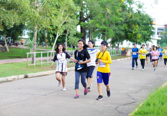 ภาพกิจกรรม คณะวิทยาศาสตร์และเทคโนโลยี เข้าร่วมกิจกรรม KPRU So Fun Run Say No Foam งานเดินวิ่งเพื่อสุขภาพ รักสุขภาพ เลิกใช้โฟม