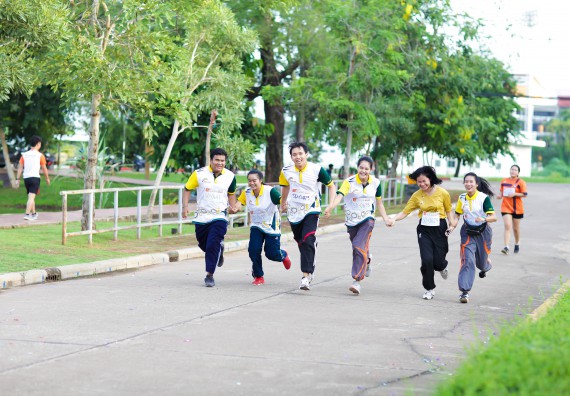 ภาพกิจกรรม คณะวิทยาศาสตร์และเทคโนโลยี เข้าร่วมกิจกรรม KPRU So Fun Run Say No Foam งานเดินวิ่งเพื่อสุขภาพ รักสุขภาพ เลิกใช้โฟม