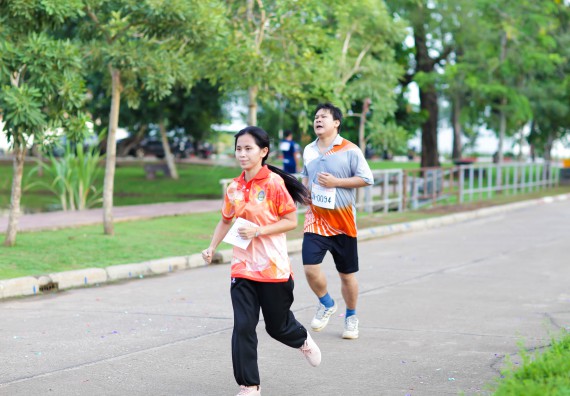 ภาพกิจกรรม คณะวิทยาศาสตร์และเทคโนโลยี เข้าร่วมกิจกรรม KPRU So Fun Run Say No Foam งานเดินวิ่งเพื่อสุขภาพ รักสุขภาพ เลิกใช้โฟม