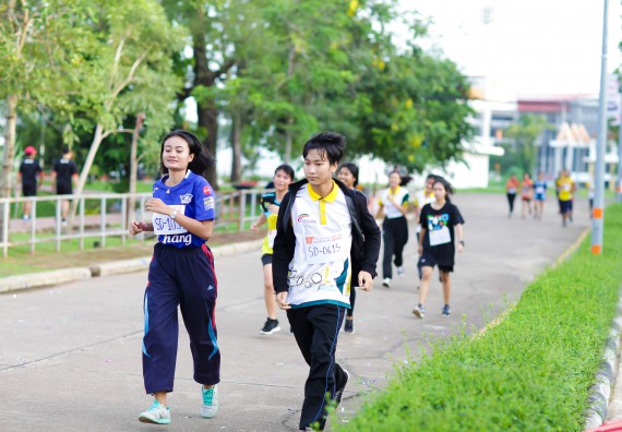 ภาพกิจกรรม คณะวิทยาศาสตร์และเทคโนโลยี เข้าร่วมกิจกรรม KPRU So Fun Run Say No Foam งานเดินวิ่งเพื่อสุขภาพ รักสุขภาพ เลิกใช้โฟม