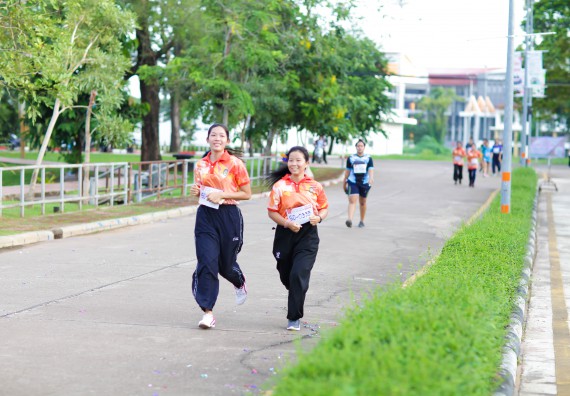 ภาพกิจกรรม คณะวิทยาศาสตร์และเทคโนโลยี เข้าร่วมกิจกรรม KPRU So Fun Run Say No Foam งานเดินวิ่งเพื่อสุขภาพ รักสุขภาพ เลิกใช้โฟม