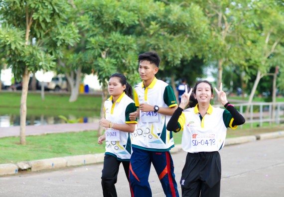 ภาพกิจกรรม คณะวิทยาศาสตร์และเทคโนโลยี เข้าร่วมกิจกรรม KPRU So Fun Run Say No Foam งานเดินวิ่งเพื่อสุขภาพ รักสุขภาพ เลิกใช้โฟม