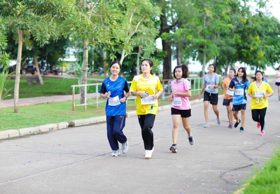 ภาพกิจกรรม คณะวิทยาศาสตร์และเทคโนโลยี เข้าร่วมกิจกรรม KPRU So Fun Run Say No Foam งานเดินวิ่งเพื่อสุขภาพ รักสุขภาพ เลิกใช้โฟม